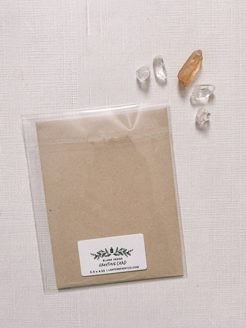 Moth and Mushrooms Greeting Card