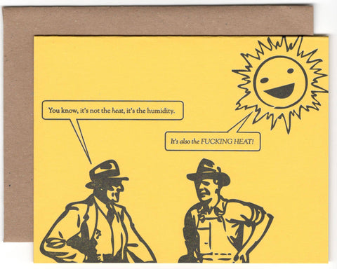 F**king Heat greeting card