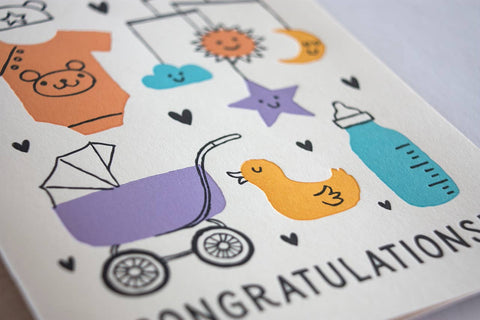 Baby Things Congrats Card