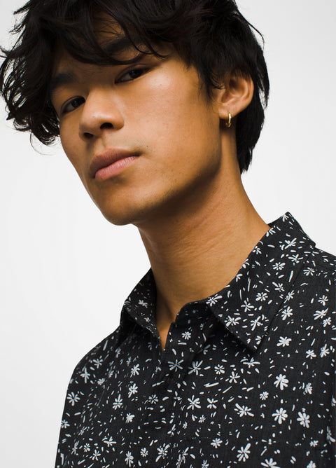 prAna Stimmersee Shirt-Black Above -