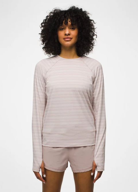 prAna Sol Searcher Long Sleeve Top-Willow Stripe-Final Sale