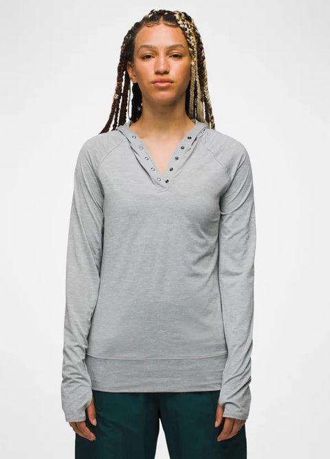 prAna Sol Searcher Hoodie-Heather Grey