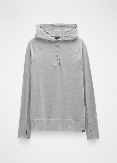 prAna Sol Searcher Hoodie-Heather Grey - Final Sale