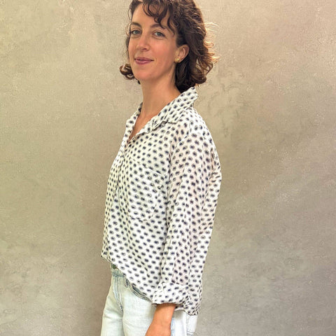 Pali Top- Rosa Snow in Lightweight Cotton