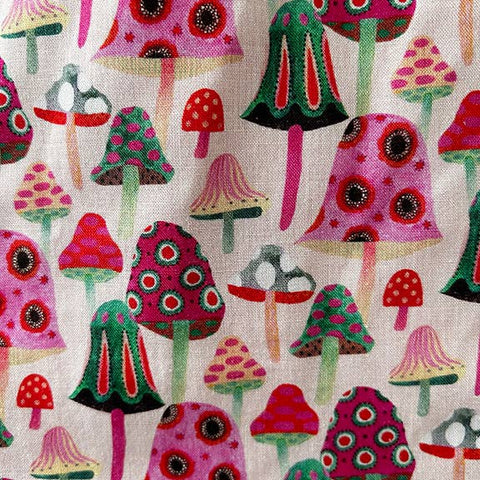 Pink Mushroom Baby Bib