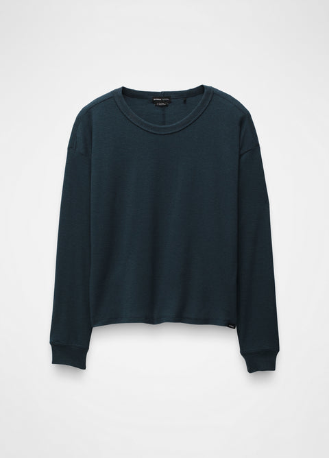 Cozy Up LS Crew - STORMY NIGHT HEATHER
