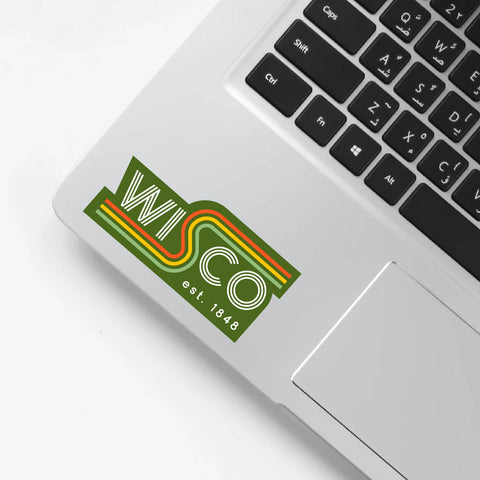 Retro Wisco Vinyl Sticker