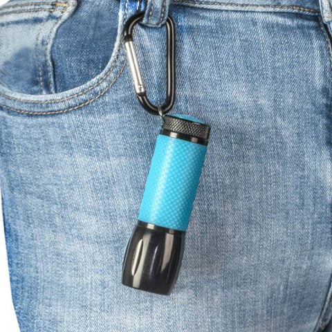 Bright UV LED Flashlight, with Glow-in-the-Dark Rubber Grip