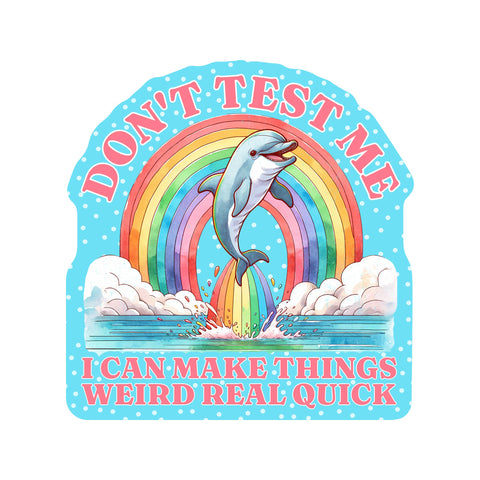 Weird Real Quick high Quality Vinyl Sticker