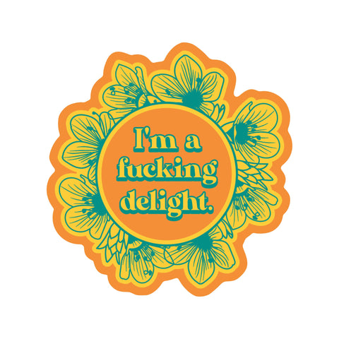F**king Delight Swear Funny High Quality Vinyl Sticker
