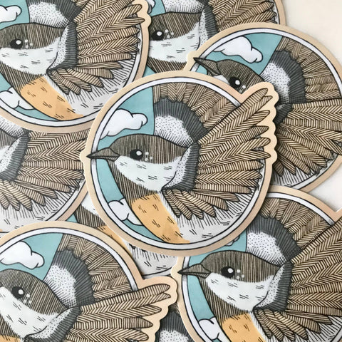 Chickadee East Vinyl Sticker