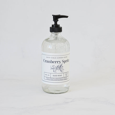 Liquid Hand Soap 16 oz. | Made In USA: Amber / Lavender Woods, Glass Jar