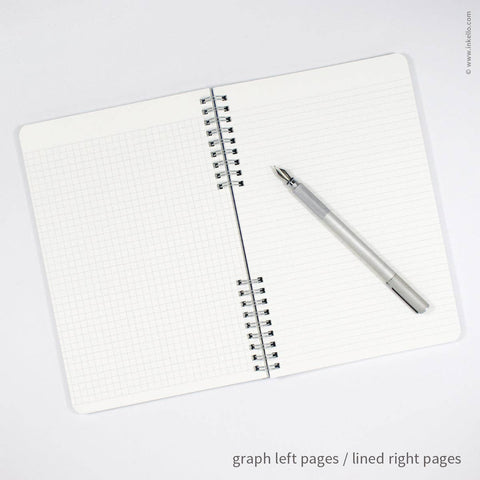 Big Burst Spiral Notebook with Mulberry Cover and Silver Ink: Blank