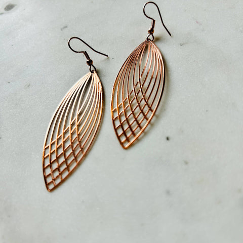 Lace Leaf Earrings