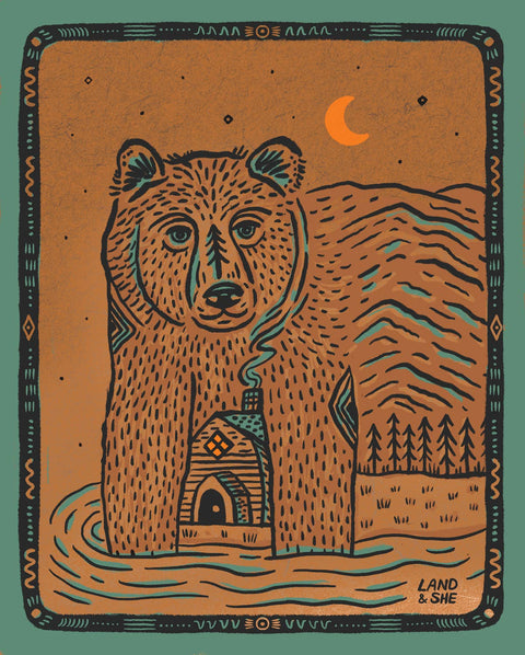 Keeping Warm, Bear Cabin: 8x10