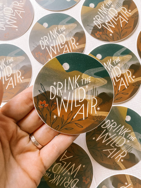 Wild Air 3" Matte Sticker