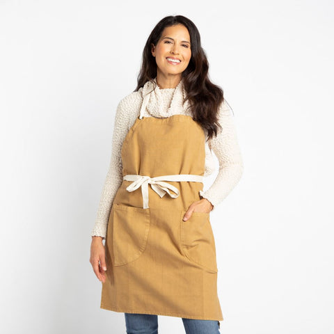 Boardwalk Canvas Apron - Sandstone