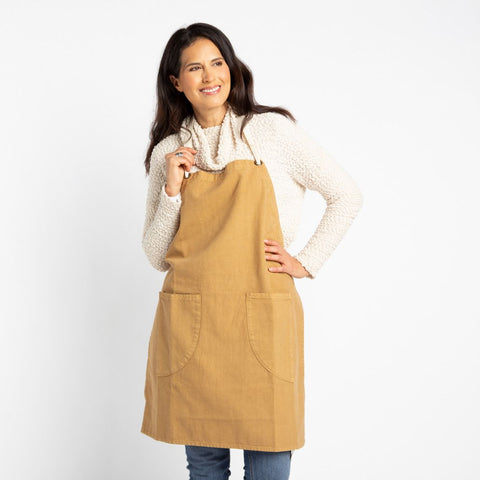 Boardwalk Canvas Apron - Sandstone