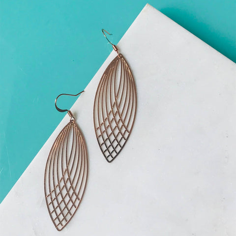 Lace Leaf Earrings