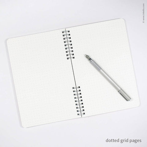 Big Burst Spiral Notebook with Mulberry Cover and Silver Ink: Blank