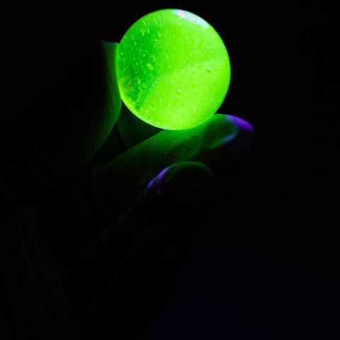 Yellow Uranium Glass Ball