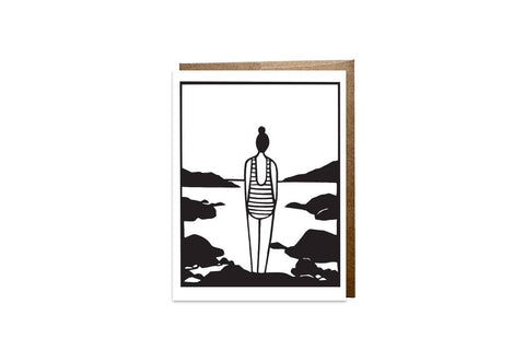 "Bay Of Subconscious (Striped Swimsuit)" Card