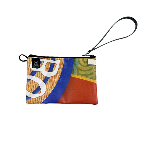 Large Zipper Pouch w/Liner- Banner: Multi-Colored