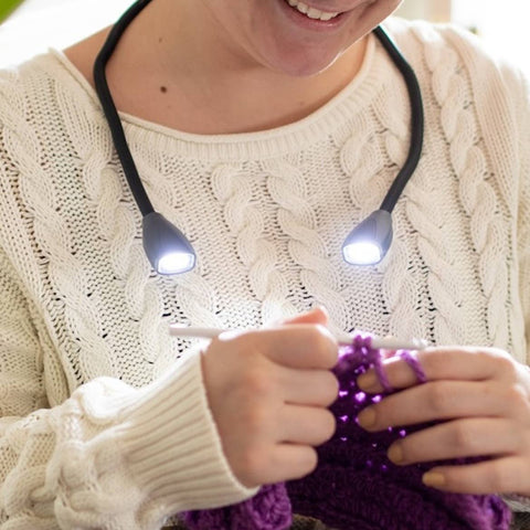 Dual Headed LED Adjustable Gooseneck Light; Crafts & Reading