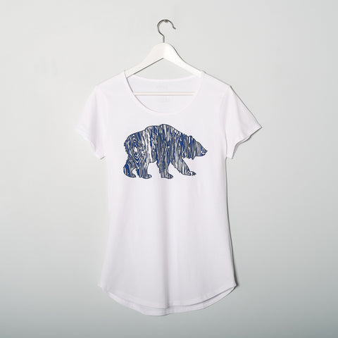 Women’s Mama Bear Faux Bois Scoop Tee