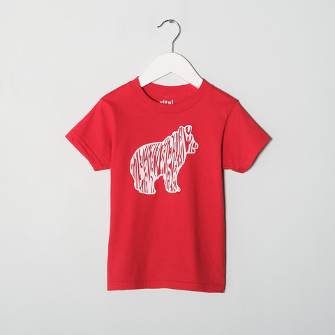 Kids Baby Bear Faux Bois TSHIRT