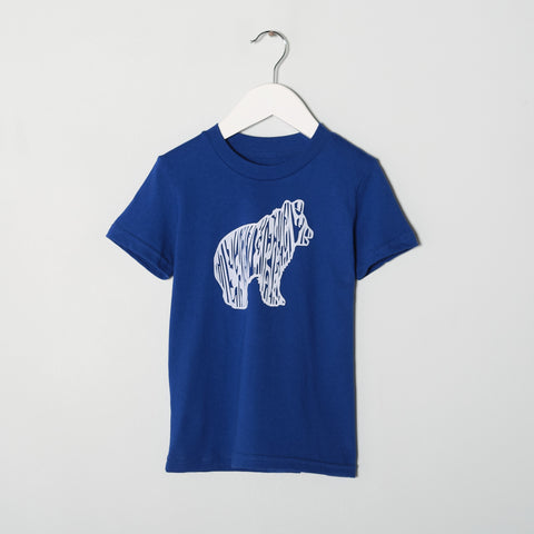 Kids Baby Bear Faux Bois TSHIRT