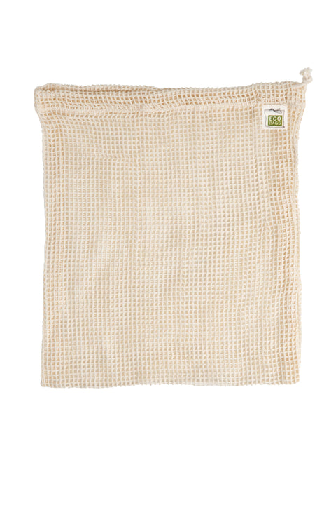 ORGANIC MESH DRAWSTRING BAG, set of 3 - Medium