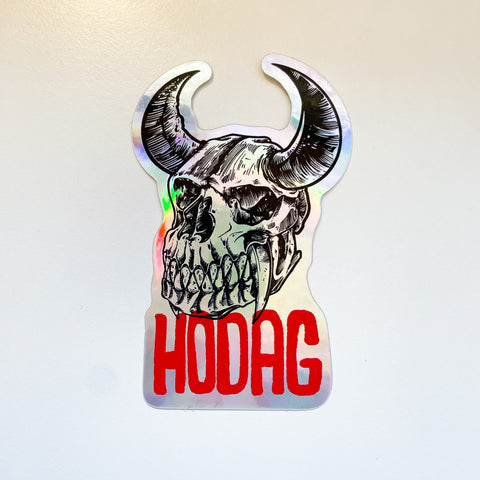 Hodag Skull Holographic Sticker