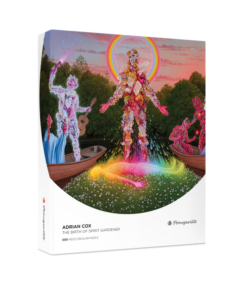 Adrian Cox: The Birth of Spirit Gardener 500-Piece Circular Jigsaw Puzzle