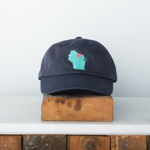 Wisconsin Northwoods State Love Dad Hat