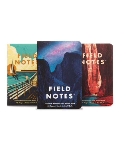 National Parks 3-pack Memo Books