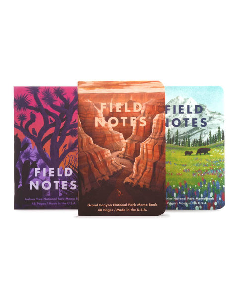 National Parks 3-pack Memo Books
