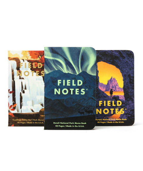 National Parks 3-pack Memo Books