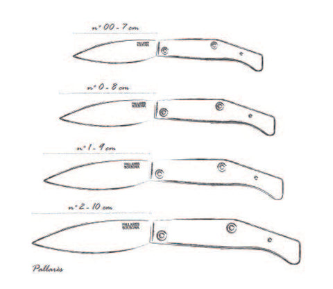 Busa Pocket Knife Nº0 (8 cm) Black Buffalo Handle Carbon Steel