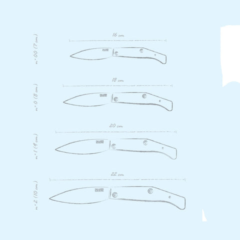 Busa Pocket Knife Nº0 (8 cm) Polished Deer Horn Handle Carbon Steel