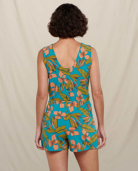 Sunkissed Liv Romper- Curacao Aloha Print