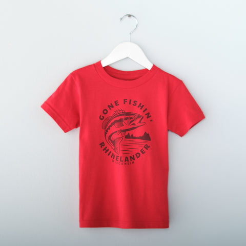 Rhinelander Gone Fishin' Toddler TSHIRT