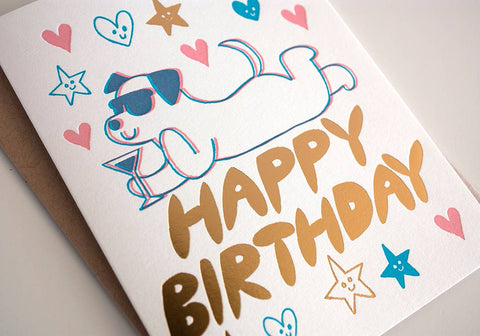 Birthday Cool Dog