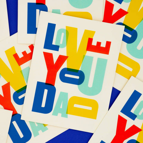 Love You Dad Greeting Card-Final Sale