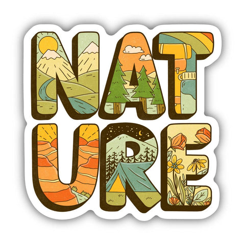 Nature Lettering Sticker