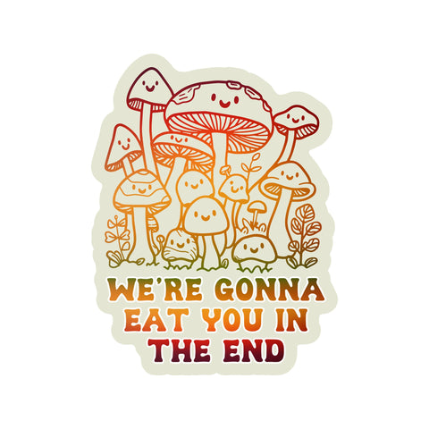 Mushroom Fungi Forage Funny High Quality Vinyl Sticker