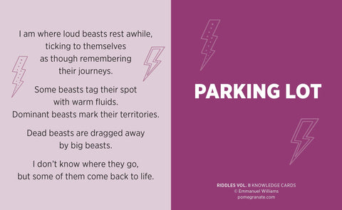 Riddles, Vol. II Knowledge Cards