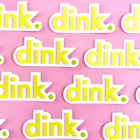 Pickleball Dink Vinyl Sticker