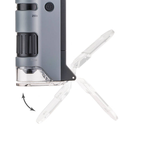 100x-250x LED High Power Pocket Microscope w/ Phone Adapter
