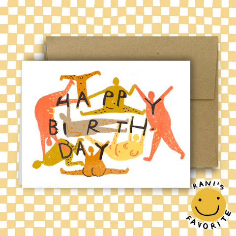 BIRTHDAY NUDITY Greeting Card